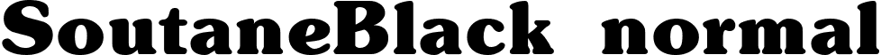 SoutaneBlack normal font - SoutaneBlackRegular.ttf