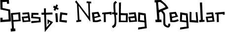 Spastic Nerfbag Regular font - SpasticNerfbag.ttf