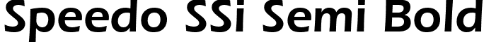 Speedo SSi Semi Bold font - SpeedoSSiSemiBold.ttf