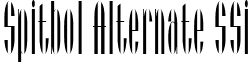 Spitbol Alternate SSi font - SpitbolAlternateSSi.ttf