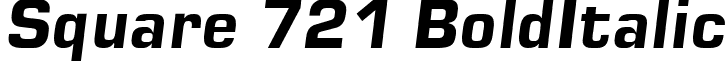 Square 721 BoldItalic font - SQR721BI.ttf