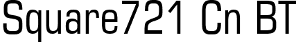 Square721 Cn BT font - SQR721C.ttf