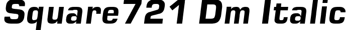 Square721 Dm Italic font - SQR721DI.ttf