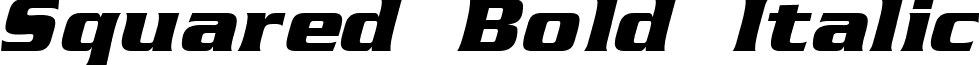 Squared Bold Italic font - Squabi.ttf
