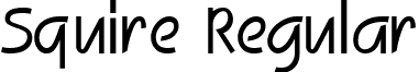 Squire Regular font - Revere.ttf