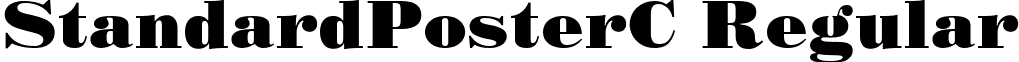 StandardPosterC Regular font - STP.ttf