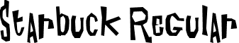 Starbuck Regular font - STARBUCK.ttf