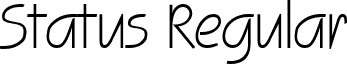 Status Regular font - StatusRegular.ttf