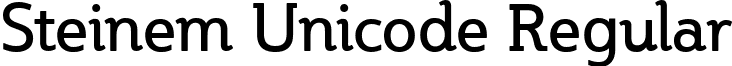 Steinem Unicode Regular font - STEINEMU.ttf