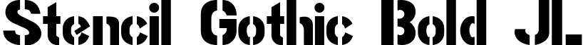 Stencil Gothic Bold JL font - StencilGothicBoldJL.ttf