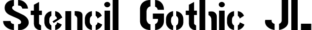 Stencil Gothic JL font - STNCLGOT.ttf