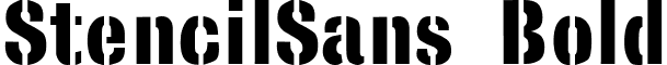 StencilSans Bold font - StencilSansBold.ttf