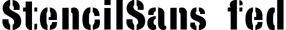 StencilSans fed font - stensnb.ttf