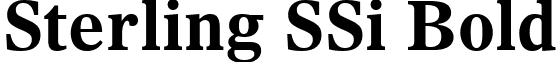 Sterling SSi Bold font - sterling ssi bold.ttf