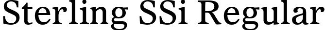 Sterling SSi Regular font - SterlingSSi.ttf