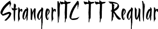 StrangerITC TT Regular font - STRAI.ttf
