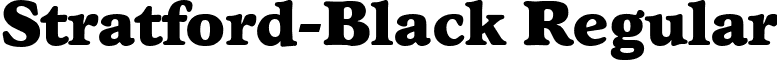 Stratford-Black Regular font - Stratford-Black.ttf