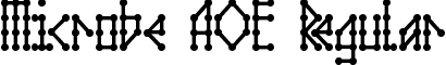 Microbe AOE Regular font - MICRA___.TTF