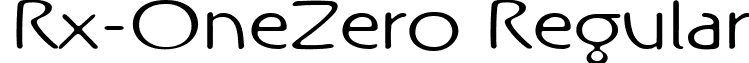 Rx-OneZero Regular font - RxOZ__.ttf