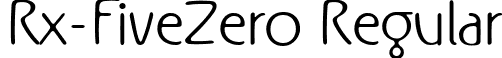 Rx-FiveZero Regular font - RxFZ__.ttf