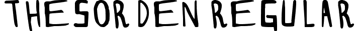 THESORDEN Regular font - thesorden.ttf