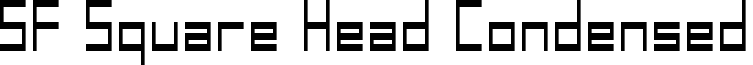 SF Square Head Condensed font - SFSquareHeadCondensed.ttf