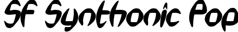 SF Synthonic Pop font - SFSynthonicPopBoldOblique.ttf