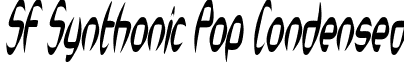SF Synthonic Pop Condensed font - SFSynthonicPopCondensedOblique.ttf