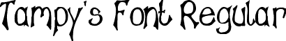 Tampy's Font Regular font - Tampy_s.ttf