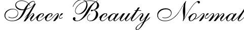 Sheer Beauty Normal font - SheerBeauty.ttf