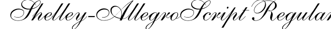 Shelley-AllegroScript Regular font - shelley.ttf