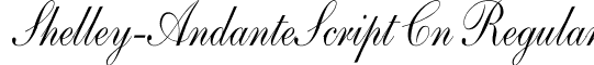 Shelley-AndanteScript Cn Regular font - shelley3.ttf