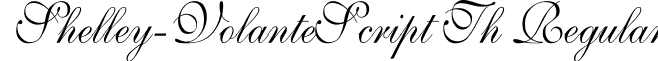 Shelley-VolanteScript Th Regular font - shelley7.ttf