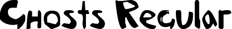 Ghosts Regular font - the hungry ghost.ttf