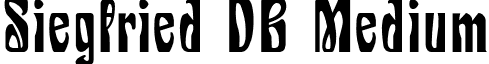 Siegfried DB Medium font - SiegfriedDB.ttf