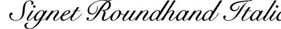 Signet Roundhand Italic font - signetroundhanditalic.ttf