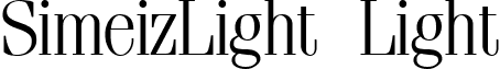 SimeizLight Light font - SimeizLight Light.ttf