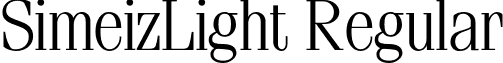SimeizLight Regular font - SimeizLight.otf