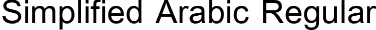 Simplified Arabic Regular font - simpo.ttf