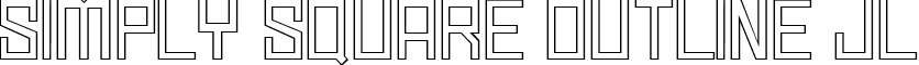 Simply Square Outline JL font - SIMPLSQO.ttf
