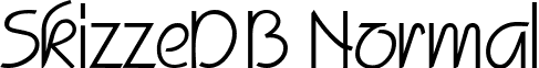 SkizzeDB Normal font - SkizzeDBNormal.ttf