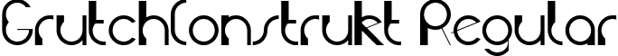 GrutchConstrukt Regular font - GrutchConstrukt.ttf