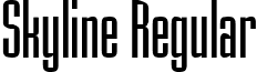 Skyline Regular font - SkylineRegular.ttf