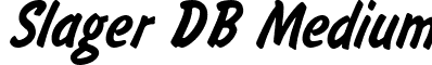Slager DB Medium font - SlagerDB.ttf
