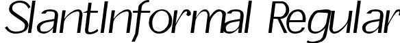 SlantInformal Regular font - SLANTINF.ttf