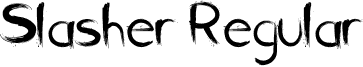 Slasher Regular font - Slasher.ttf