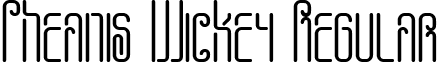 Pheanis Wickey Regular font - PheanisWickey.ttf