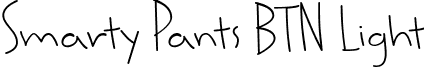 Smarty Pants BTN Light font - Smarty_20Pants_20BTN_20Light.ttf
