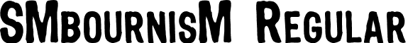 SMbournisM Regular font - SM_bournisM.ttf