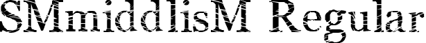 SMmiddlisM Regular font - SM_middlisM_reg.ttf